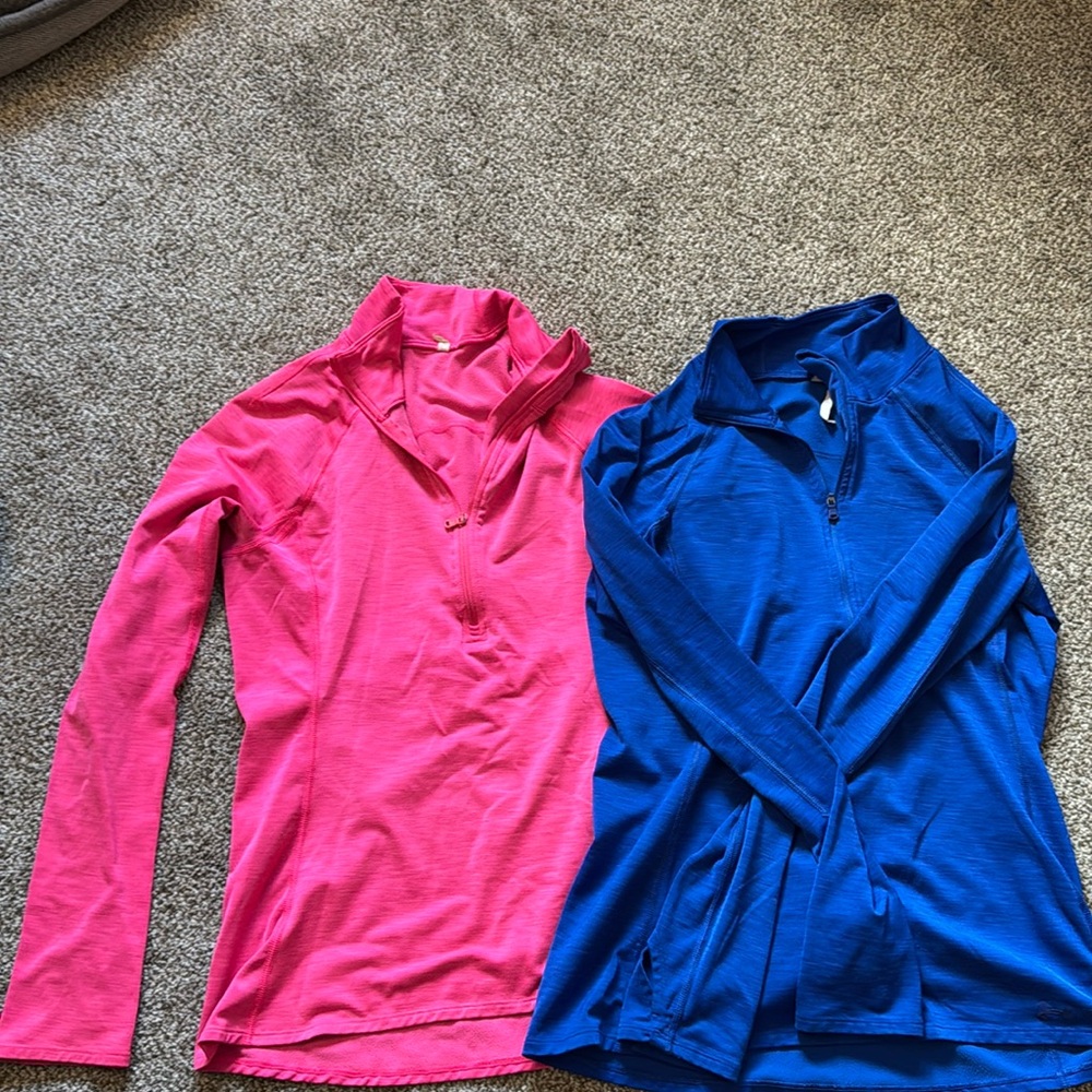 This is a package deal-two under Armour athletic tops sold together.
